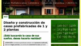 What Casasprefabricadascolombia.com website looked like in 2018 (5 years ago)