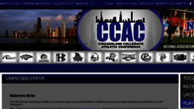 What Ccacsports.com website looked like in 2018 (5 years ago)