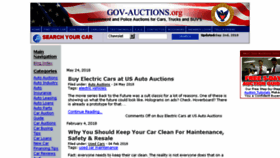 What Cars.gov-auctions.org website looked like in 2018 (5 years ago)