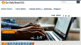 What Christiancourses.com website looked like in 2018 (5 years ago)