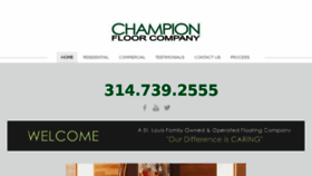 What Championfloor.com website looked like in 2018 (5 years ago)