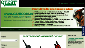 What Canicom.cz website looked like in 2018 (5 years ago)