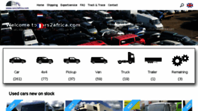 What Cars2africa.com website looked like in 2018 (5 years ago)