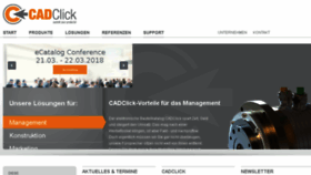 What Cadclick.com website looked like in 2018 (5 years ago)