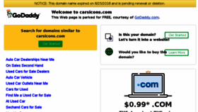 What Carsicons.com website looked like in 2018 (5 years ago)