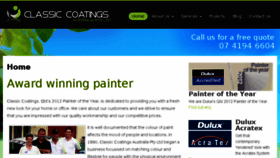 What Classiccoatings.com.au website looked like in 2018 (5 years ago)