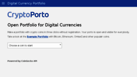 What Cryptoporto.com website looked like in 2018 (5 years ago)