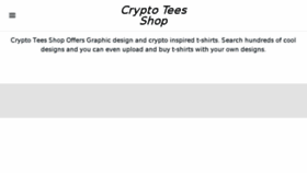 What Crypto-tees.shop website looked like in 2018 (5 years ago)