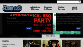 What Cerrocoso.edu website looked like in 2018 (5 years ago)