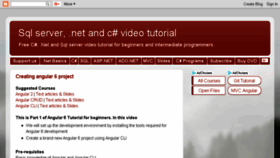 What Csharp-video-tutorials.blogspot.in website looked like in 2018 (5 years ago)