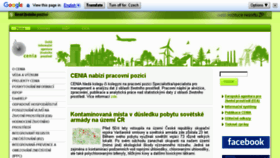 What Cenia.cz website looked like in 2018 (5 years ago)
