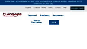 What Clackamasfcu.org website looked like in 2018 (5 years ago)