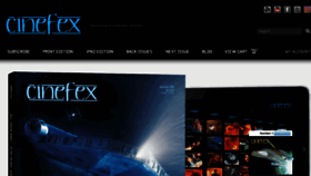 What Cinefex.com website looked like in 2018 (5 years ago)