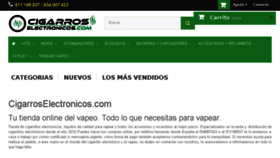 What Cigarroselectronicos.com website looked like in 2018 (5 years ago)