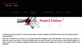 What Chrystel-nails.fr website looked like in 2018 (5 years ago)