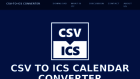 What Csv-to-ics.com website looked like in 2018 (5 years ago)