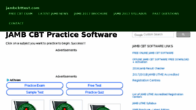 What Cbt.jambcbttest.com website looked like in 2018 (5 years ago)