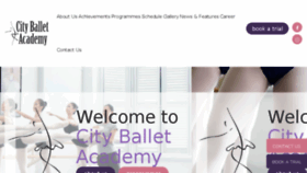 What Cityballetacademy.com website looked like in 2018 (5 years ago)