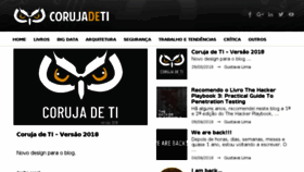 What Corujadeti.com.br website looked like in 2018 (5 years ago)