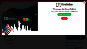 What Closeoption.com website looked like in 2018 (5 years ago)