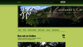 What Carolannescards.com website looked like in 2018 (5 years ago)