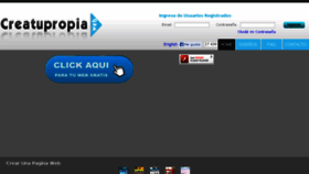 What Creatupropiaweb.com website looked like in 2018 (5 years ago)