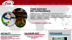 What Cagi.cz website looked like in 2018 (5 years ago)
