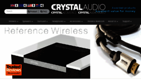What Crystalaudio.com website looked like in 2018 (5 years ago)