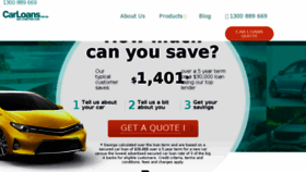 What Carloans.com.au website looked like in 2018 (5 years ago)