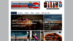 What Cuisineamericaine-cultureusa.com website looked like in 2018 (5 years ago)