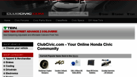 What Clubcivic.com website looked like in 2018 (5 years ago)