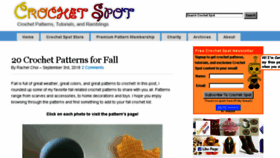 What Crochetspot.com website looked like in 2018 (5 years ago)