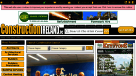 What Constructionireland.ie website looked like in 2018 (5 years ago)