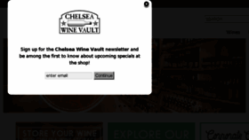 What Chelseawinevault.com website looked like in 2018 (5 years ago)