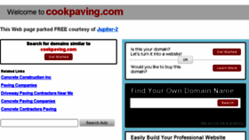 What Cookpaving.com website looked like in 2018 (5 years ago)