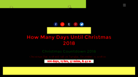 What Christmascountdown.org website looked like in 2018 (5 years ago)