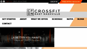 What Crossfiteastnashville.com website looked like in 2018 (5 years ago)