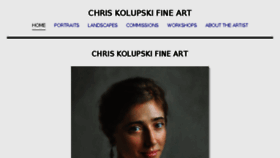 What Chriskolupski.com website looked like in 2018 (5 years ago)
