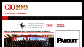 What Cio100.com.mx website looked like in 2018 (5 years ago)