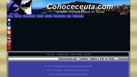 What Conoceceuta.com website looked like in 2018 (5 years ago)