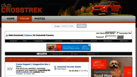 What Clubcrosstrek.com website looked like in 2018 (5 years ago)