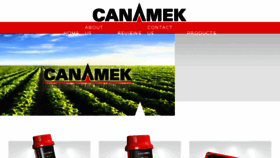 What Canamek.com website looked like in 2018 (5 years ago)