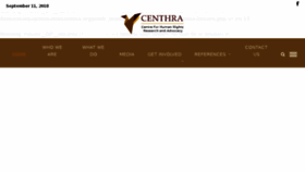 What Centhra.org website looked like in 2018 (5 years ago)