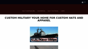 What Custommilitary.com website looked like in 2018 (5 years ago)