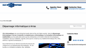 What Clicinformatique62.fr website looked like in 2018 (5 years ago)