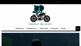 What Coupleonbike.com website looked like in 2018 (5 years ago)