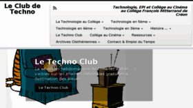 What Club-techno.org website looked like in 2018 (7 years ago)