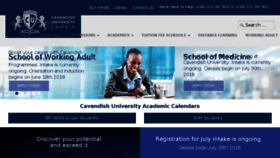 What Cavendishza.org website looked like in 2018 (5 years ago)