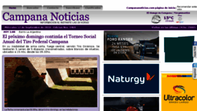 What Campananoticias.com website looked like in 2018 (5 years ago)