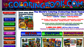 What Coloringbook.com website looked like in 2018 (5 years ago)